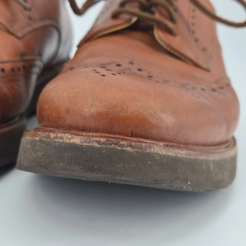 Samuel Hubbard The Tipping Point Wingtip Oxfords Brown Leather Comfort‎ 10M